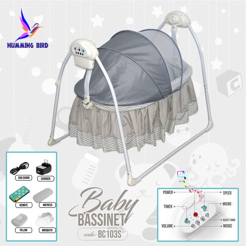 Baby cradle automatic swing with remote control and built in music