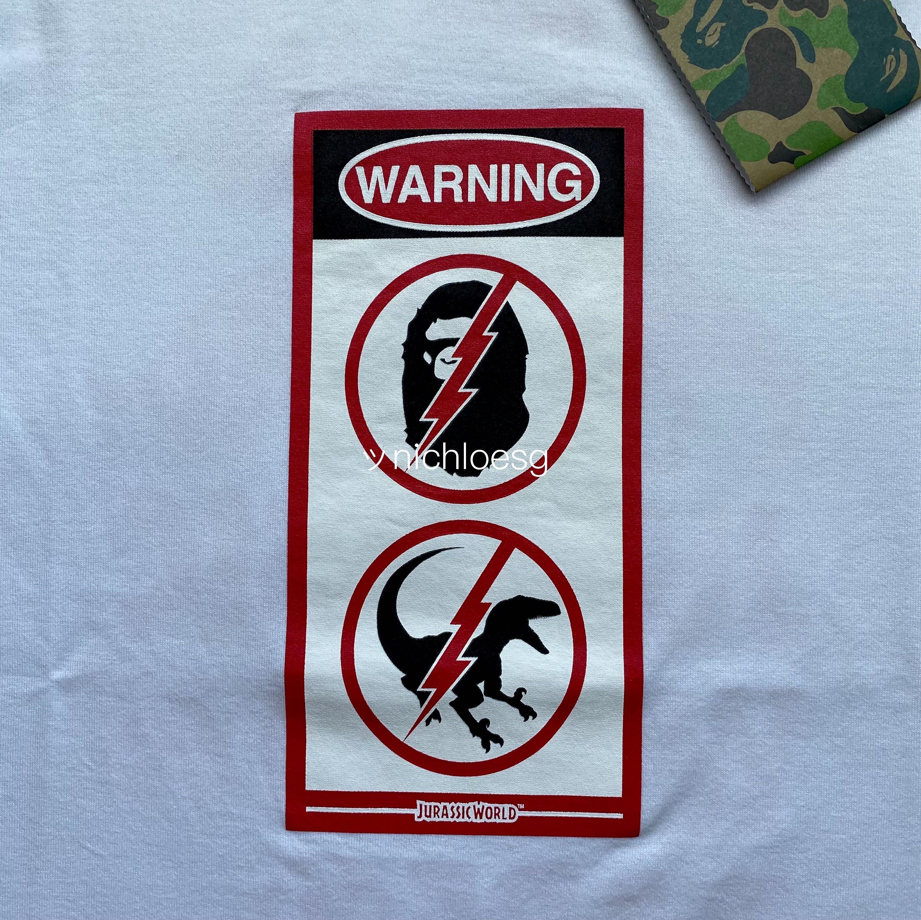 INSTOCK BAPE X JURASSIC WORLD L/S TEE, Men