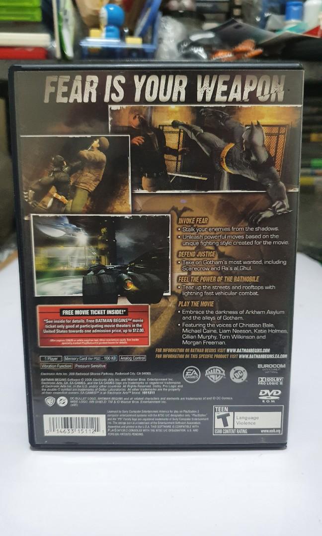 Batman Begins ( Sony Playstation 2, ntsc u/c) (Category: PlayStation) located in Quezon City. Submitted by itemsforadoption (Listing ID 1168974943, Image 2). Description: Rfs: Its 2022! Happy New Year. Now is a time to be joyous and declutter. And I'm doing just that this season. Batman Begins is a stealth action-adventure game based on the film of the same name. It was released on June 14, 2005 for the Game Boy Advance, GameCube, PlayStation 2 a