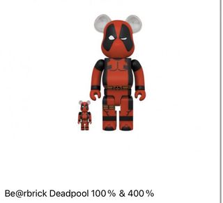 その他 MEDICOM TOY - BE@RBRICK DEAD POOL 100%&amp;400% MEDICOM TOY BE@RBRICK Deadpool Marvel 100% 400% Bearbrick