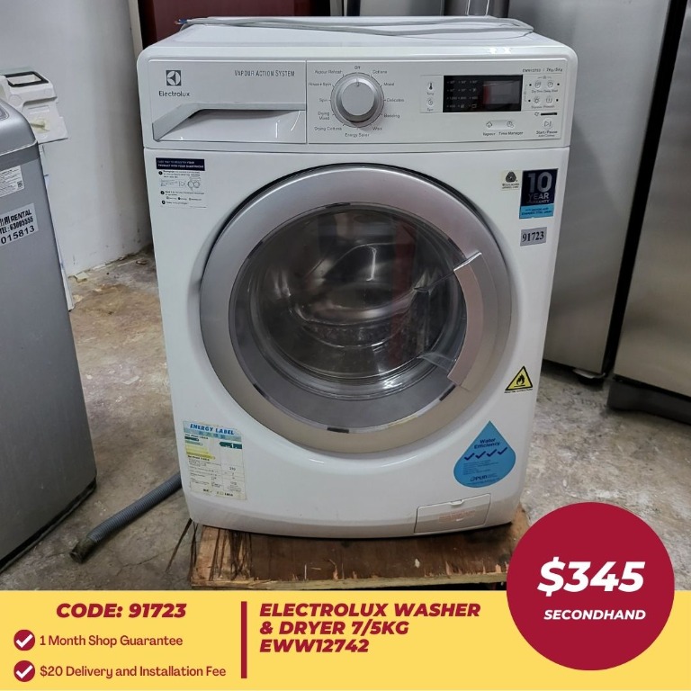 BEST DEAL! ELECTROLUX Washer & Dryer 7/5kg EWW12742, TV & Home