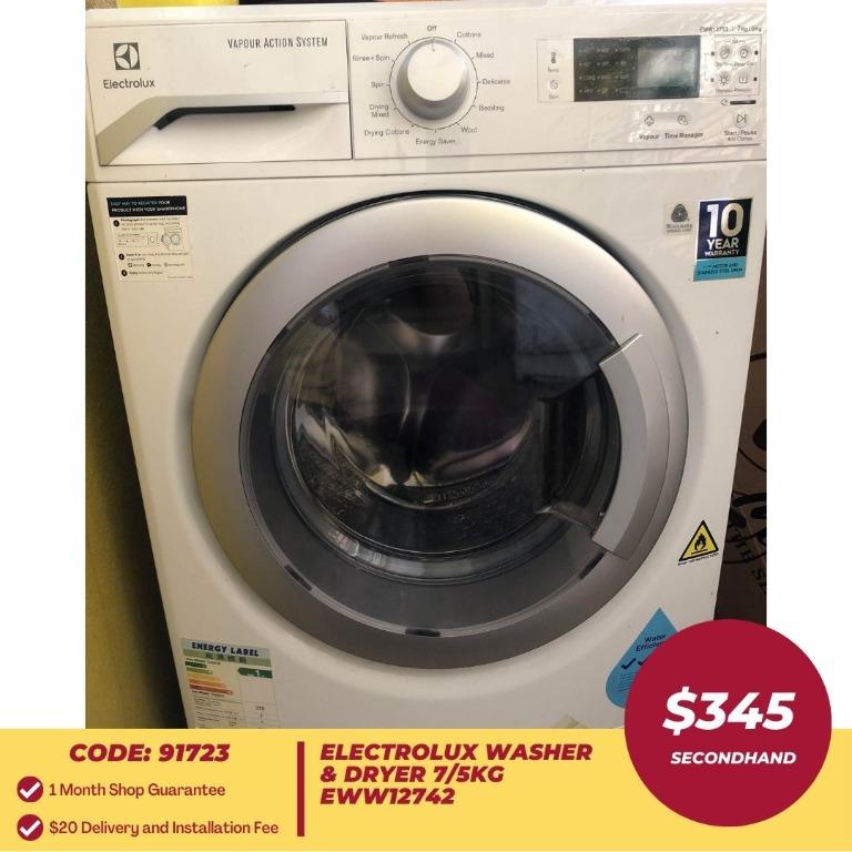 BEST DEAL! ELECTROLUX Washer & Dryer 7/5kg EWW12742, TV & Home