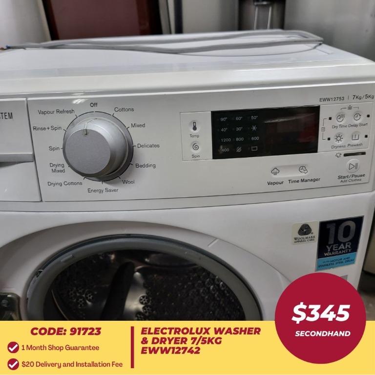 BEST DEAL! ELECTROLUX Washer & Dryer 7/5kg EWW12742, TV & Home