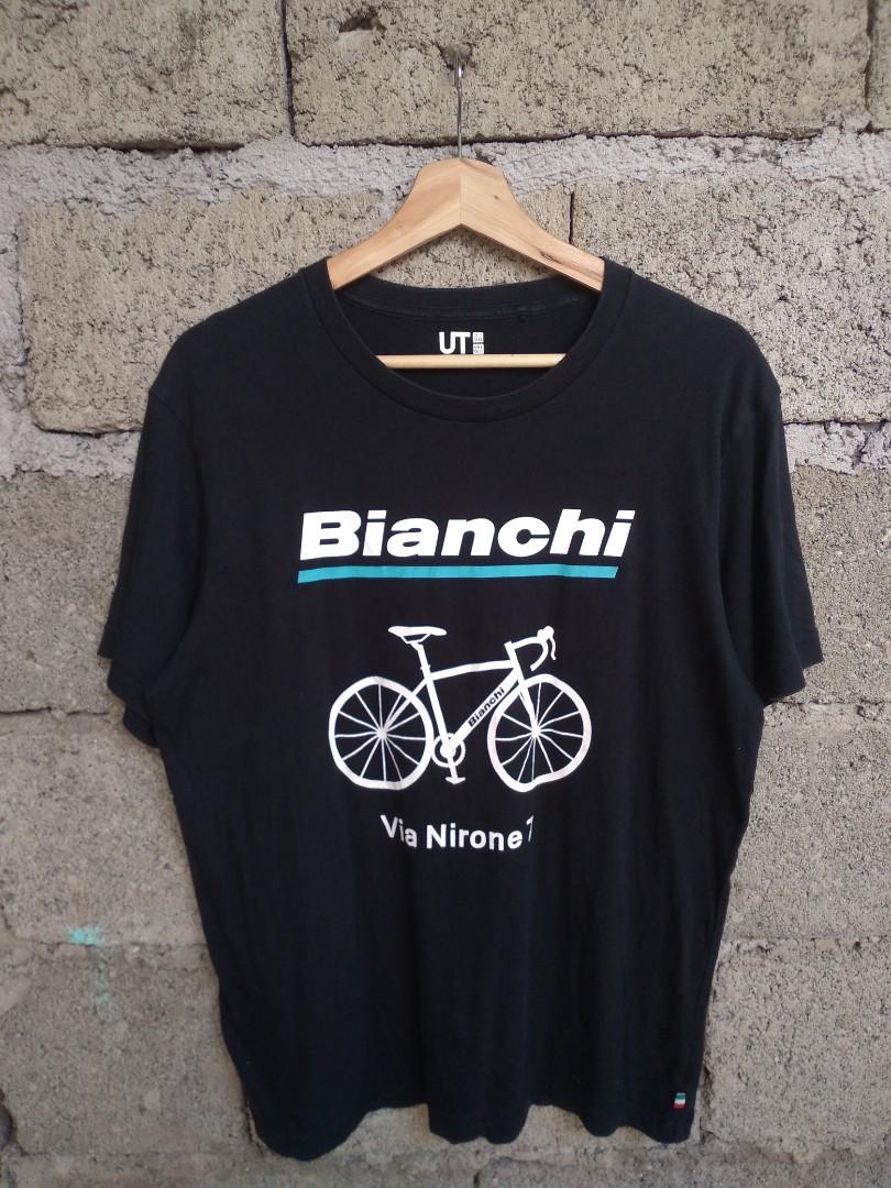 Bianchi x Uniqlo, Men's Fashion, Tops & Sets, Tshirts & Polo Shirts on ...