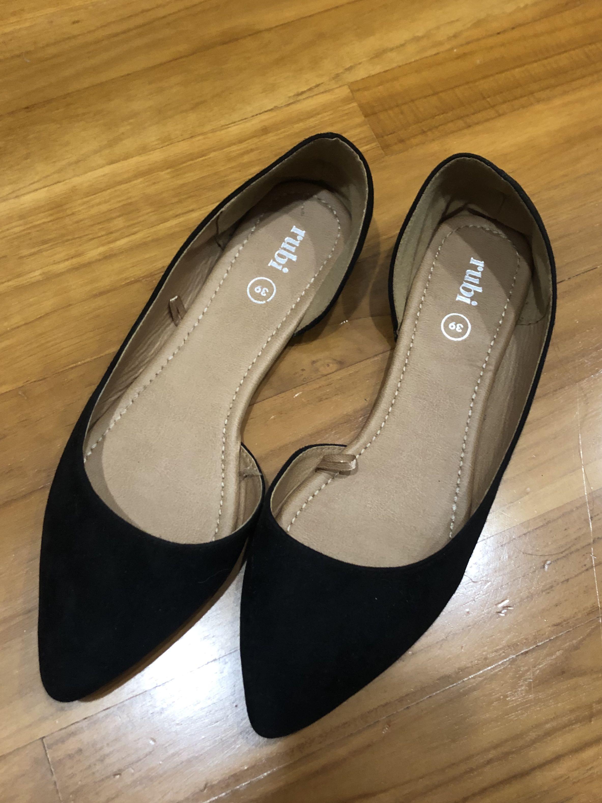 Rubi black flats store