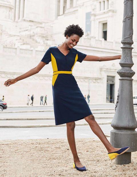 Boden colour 2025 block dress