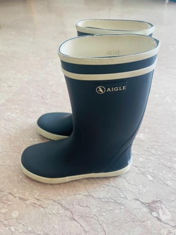 Boys Aigle rain boots French size 33