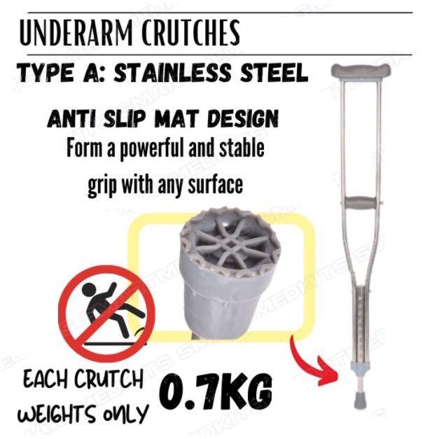 Brand new crutches delivery within 2 days, Health & Nutrition, Assistive & Rehabilatory Aids