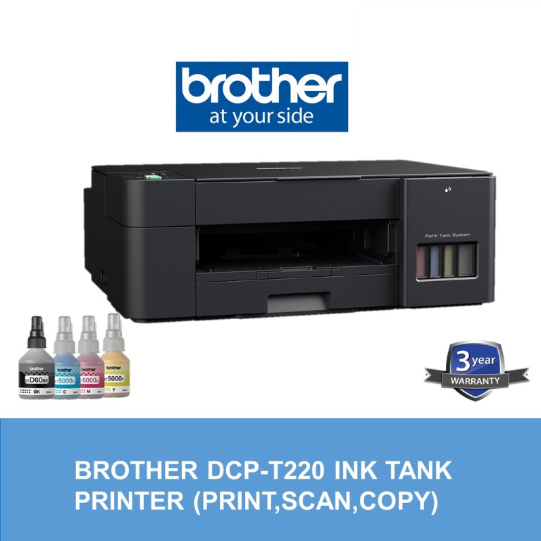 Brother DCPT220 Multifunction Print, Copy, Scan Inkjet Colour Printer