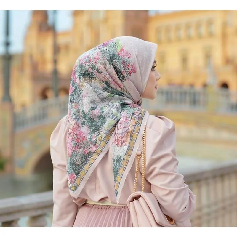 Buttonscarves SMALL size in Cielo (Sevilla series), Fesyen Wanita, Muslim  Fashion, Syal di Carousell
