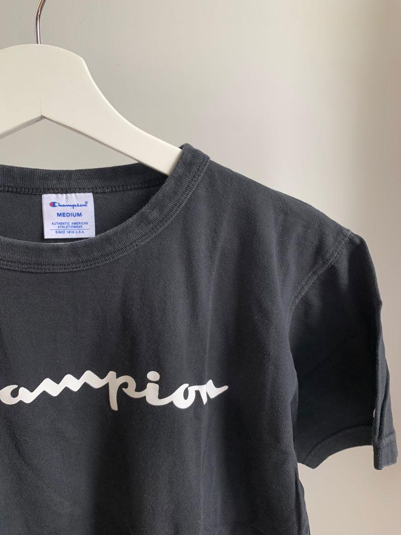 Champion Black Tee Popular Women 