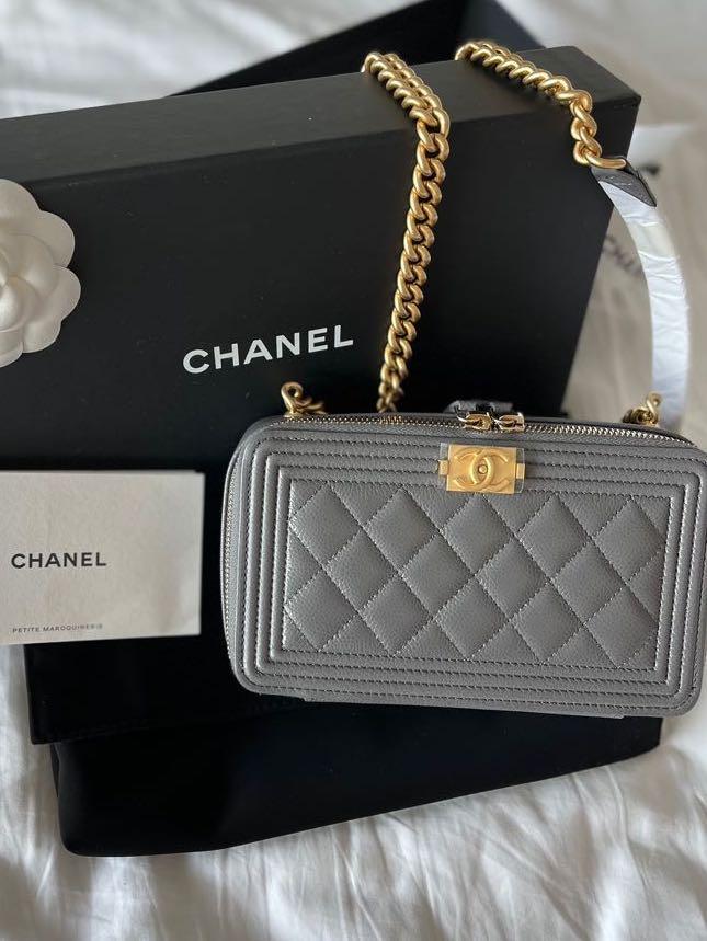 Chanel Boy Chanel Phone Holder With Chain clutch wallet bag 小包