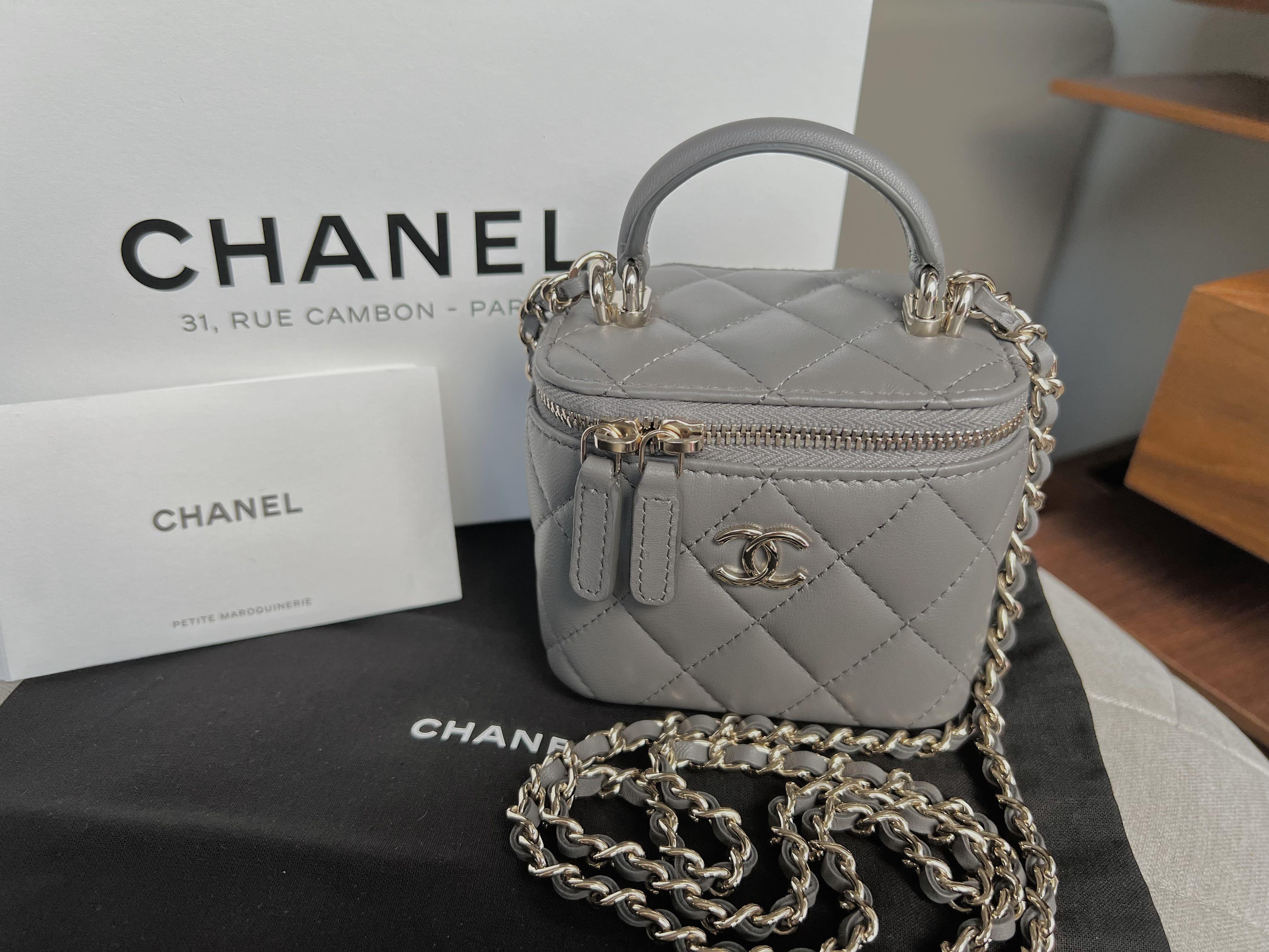 Chanel Chain Clutch Top Handle Chain AP2682 B06660 NI690, Purple, One Size