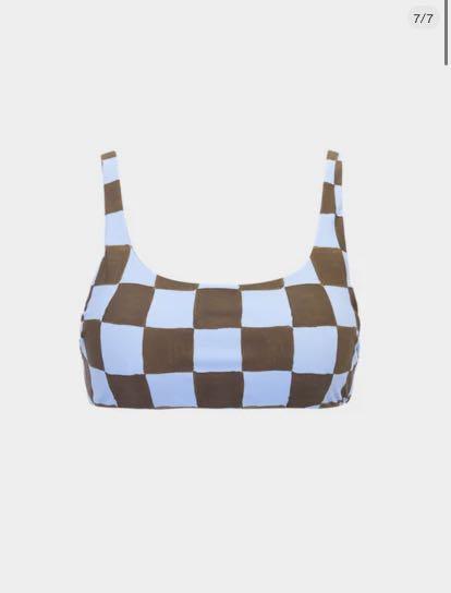Blue Checkered Bikini Set main image 0