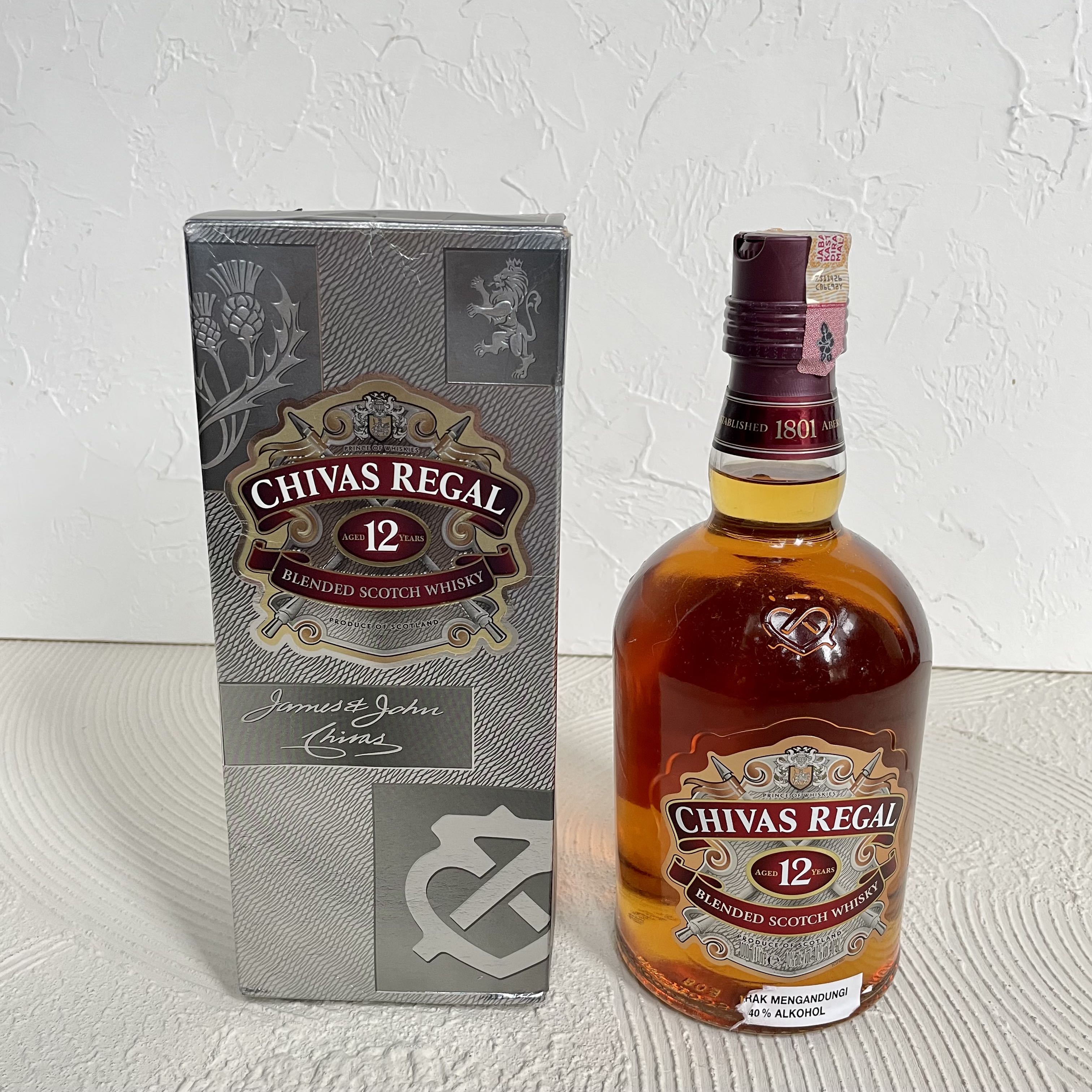 Chivas Regal 12 Years Old Whiskey 1000ml, Makanan & Minuman ...