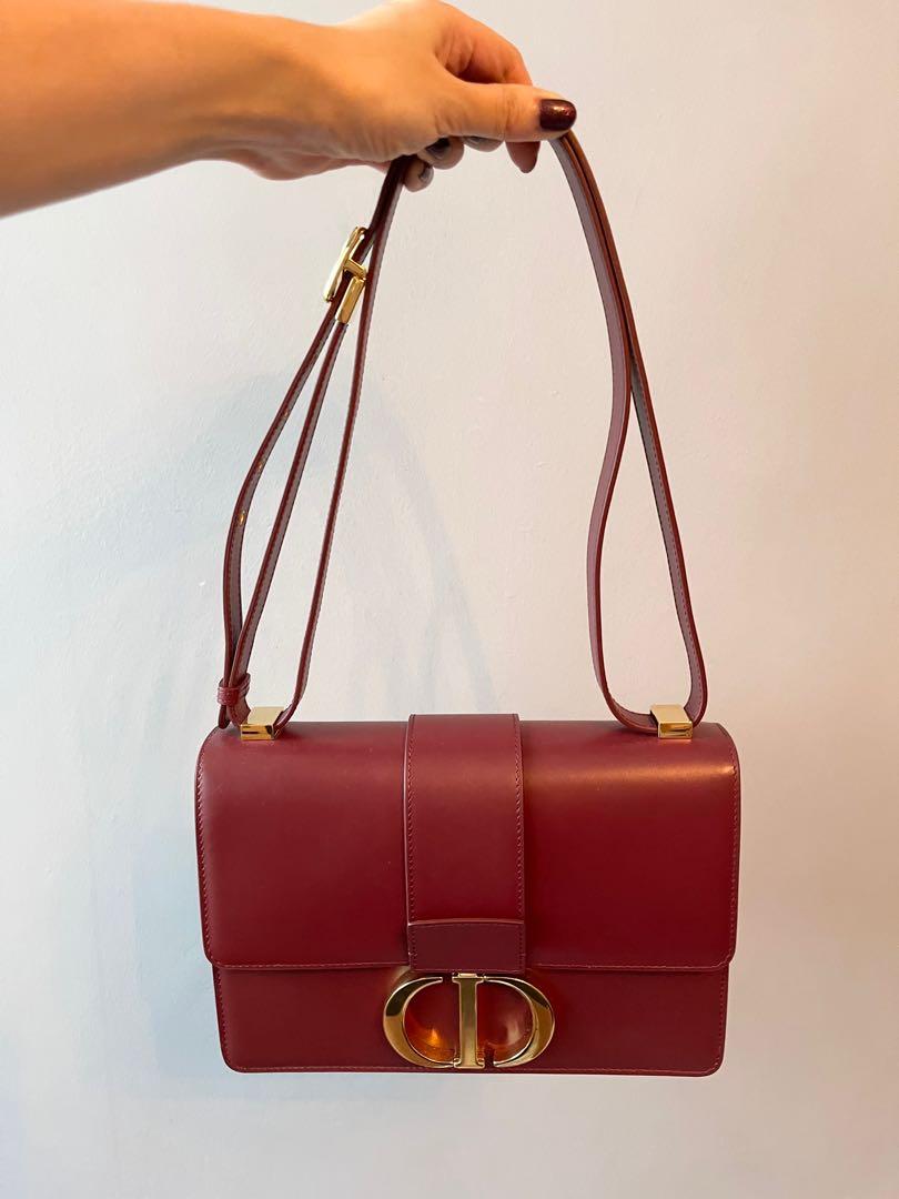 Christian Dior 30 Montaigne Bag Burgundy Womens Fashion Bags  Wallets  Shoulder Bags on Carousell