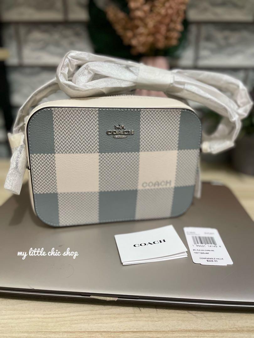 coach mini plaid camera bag Women s Fashion Bags Wallets