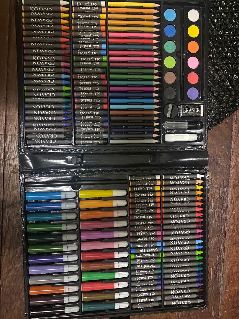 Coloring set for kids - color pencil - crayons - oil pastel