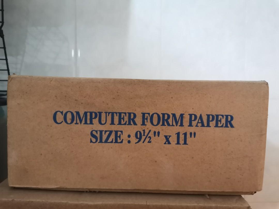 Computer Form Paper, Hobbies & Toys, Stationery & Craft, Stationery
