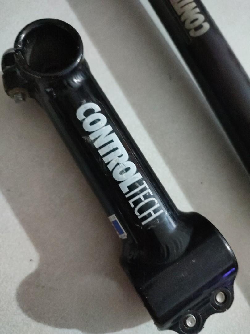 Controltech stem ONLY (Category: Parts & Accessories) located in Singapore. Submitted by blanka65 (Listing ID 1169001239, Image 5). Description: Black anodize Controltech stem silver controltech seatpost SOLD Made in USA Stem steerer 1 1/8 x 25.4mm x 120mm L cosmectic condition 7/10 all sales are final no return or refund. Tag Hope,Mavic,Dt Swiss 20mm Thru Axle hubs, regular Quick Release fork Shimano sram fox Manitou rock shox boxxer Sid judy TT