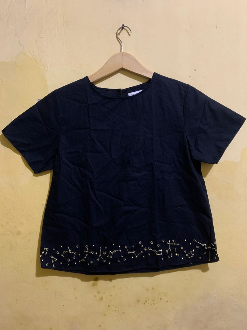 Cottonink Black Blouse