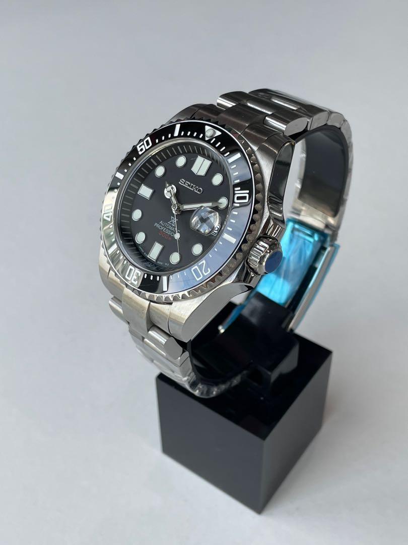 Custom Seiko Mod Black Submariner 43MM, Men's Fashion, Watches &  Accessories, Watches on Carousell