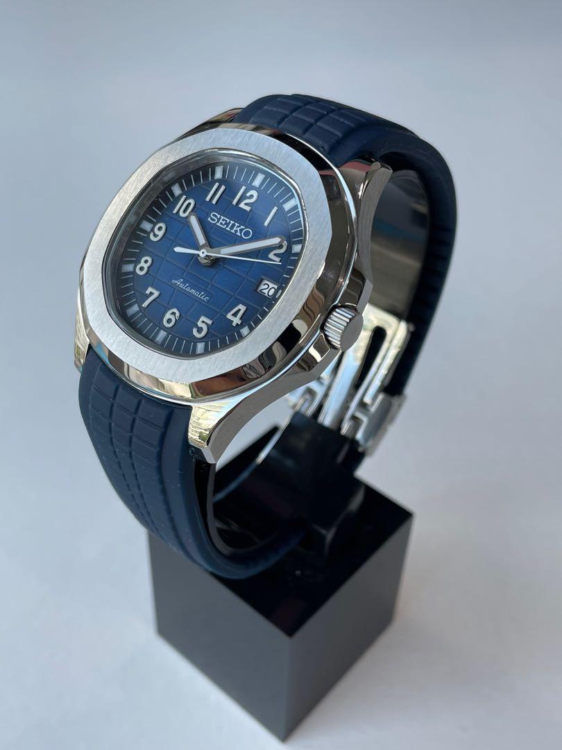 Custom Seiko Mod PP Blue Aquanaut, Men's Fashion, Watches & Accessories,  Watches on Carousell