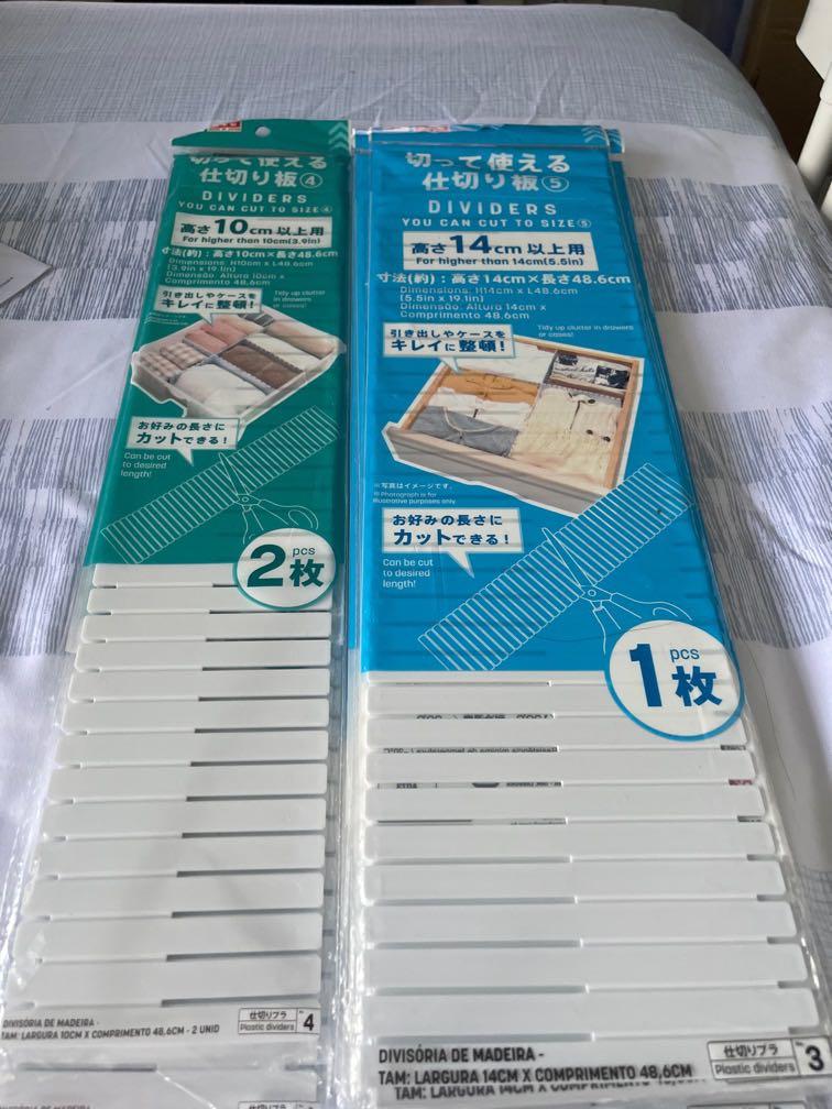 Daiso Drawer dividers, Furniture & Home Living, Home Improvement