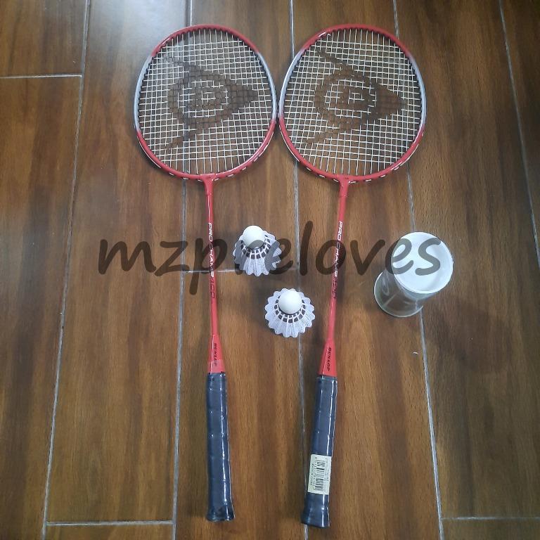 DUNLOP PRO CHAMP 400 Badminton Racket & Shuttlecock SET (w/ bag