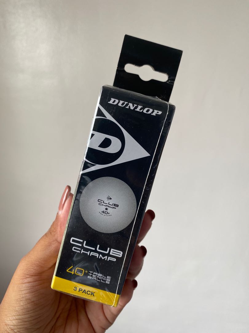 Dunlop Table Tennis Balls Club Champ 40mm, Sports Equipment, Sports