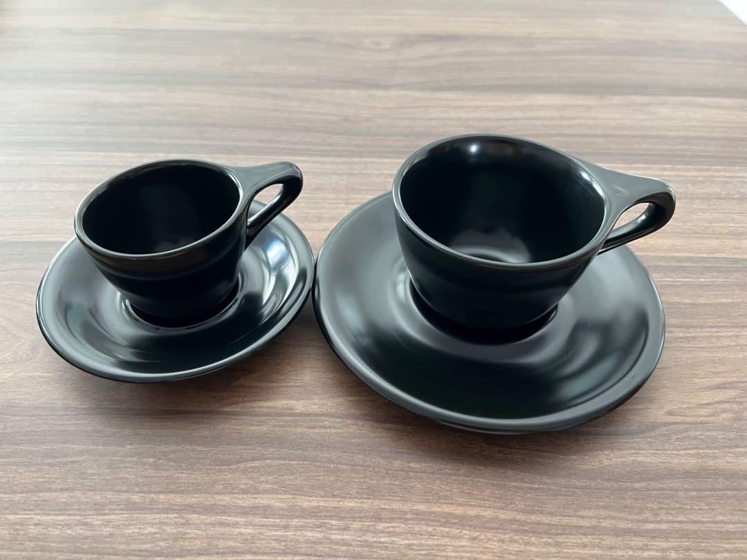 notNeutral Lino Cup and Saucer - Set of 2