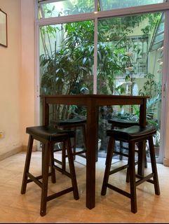 [Free Delivery] Wooden Tall Table