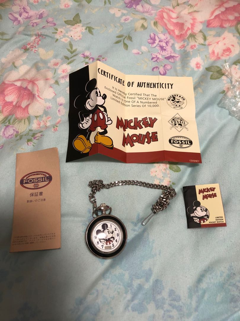 Mickey Mouse Disney Pocket Watch 