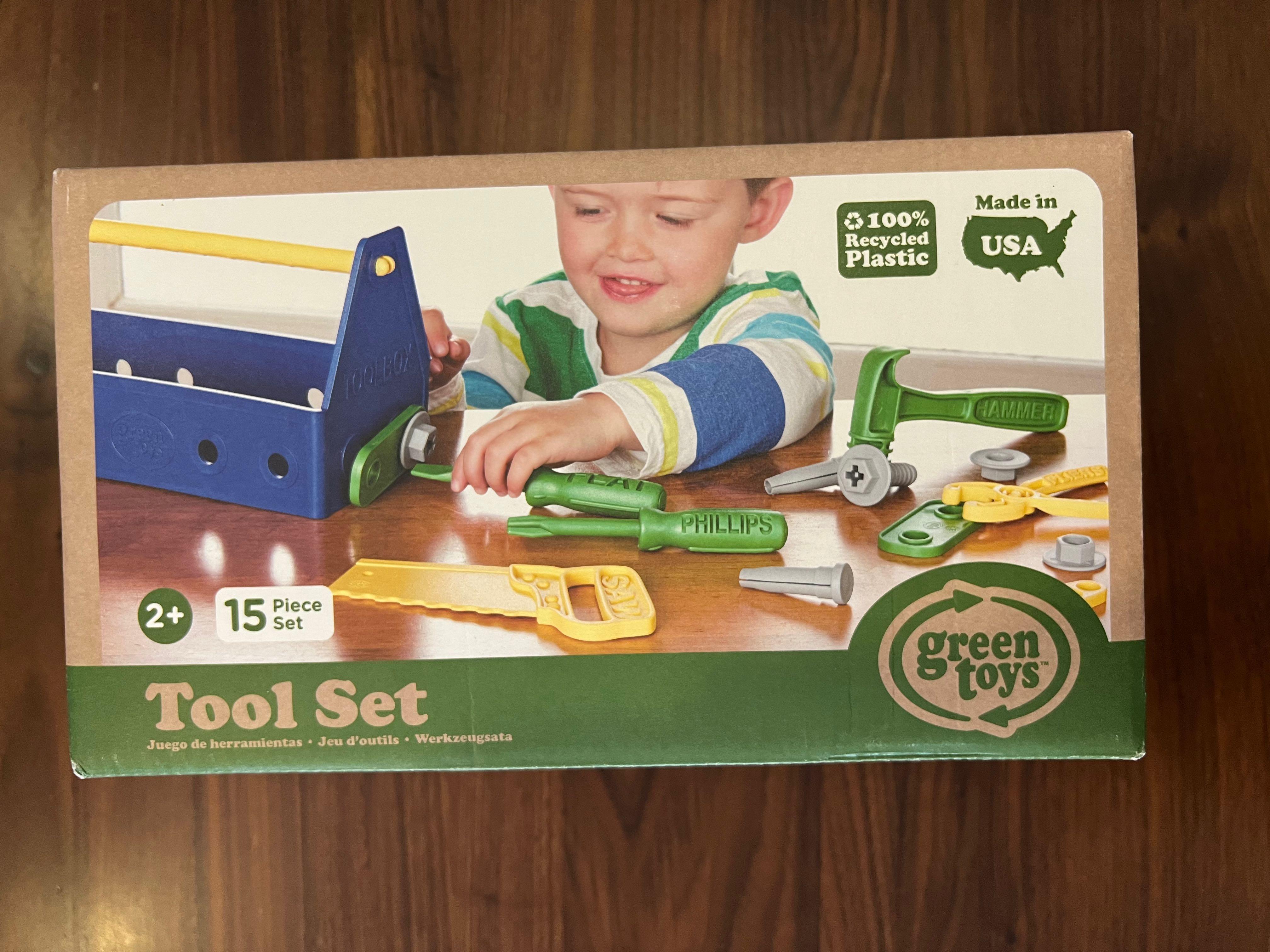 Green Toys Tool Set with box, Good as new), Babies & Kids