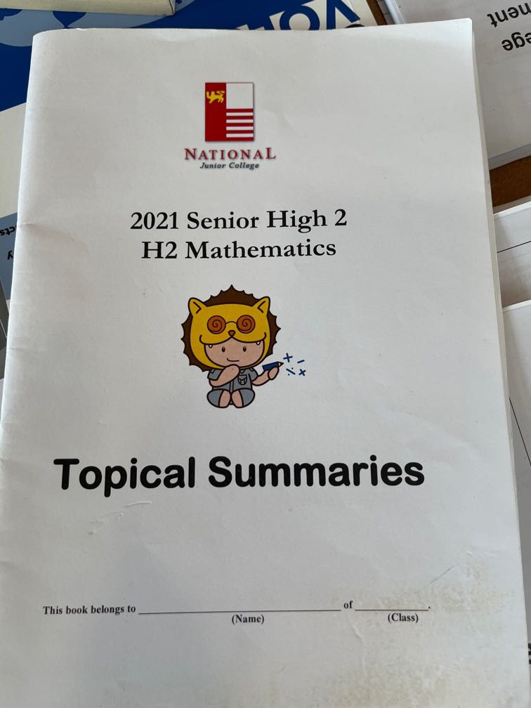 H2 math summary notes, Hobbies & Toys, Books & Magazines, Textbooks on ...