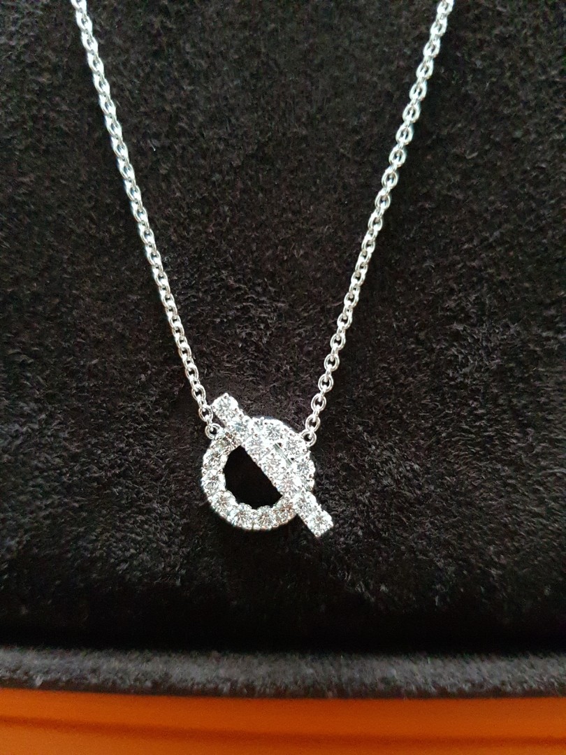 Hermes finesse necklace - white gold 