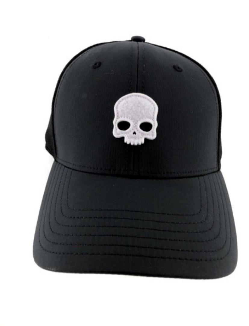 Hydrogen White w/ Skull Logo Unisex Mens Womens Polyester Mesh Adjustable Hat 