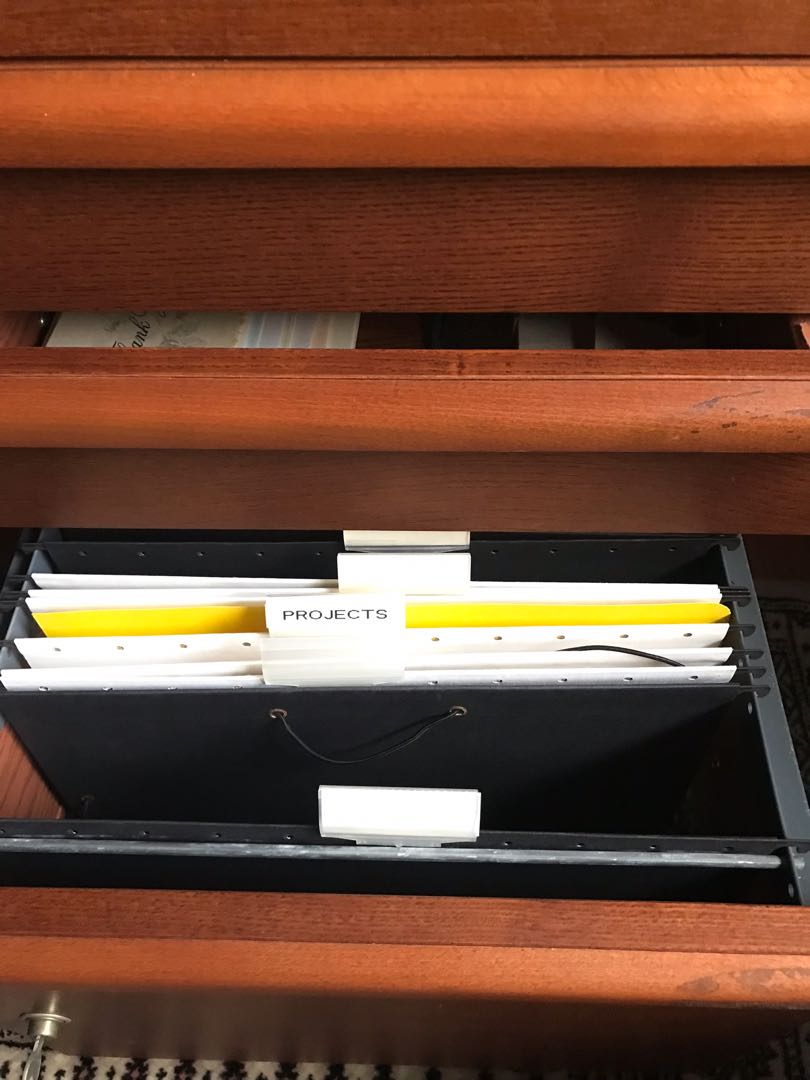 IKEA small filing with lock on roller wheels, Furniture & Home