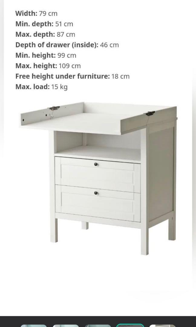 IKEA SUNDVIK Changing table/chest of drawers, Babies & Kids, Baby
