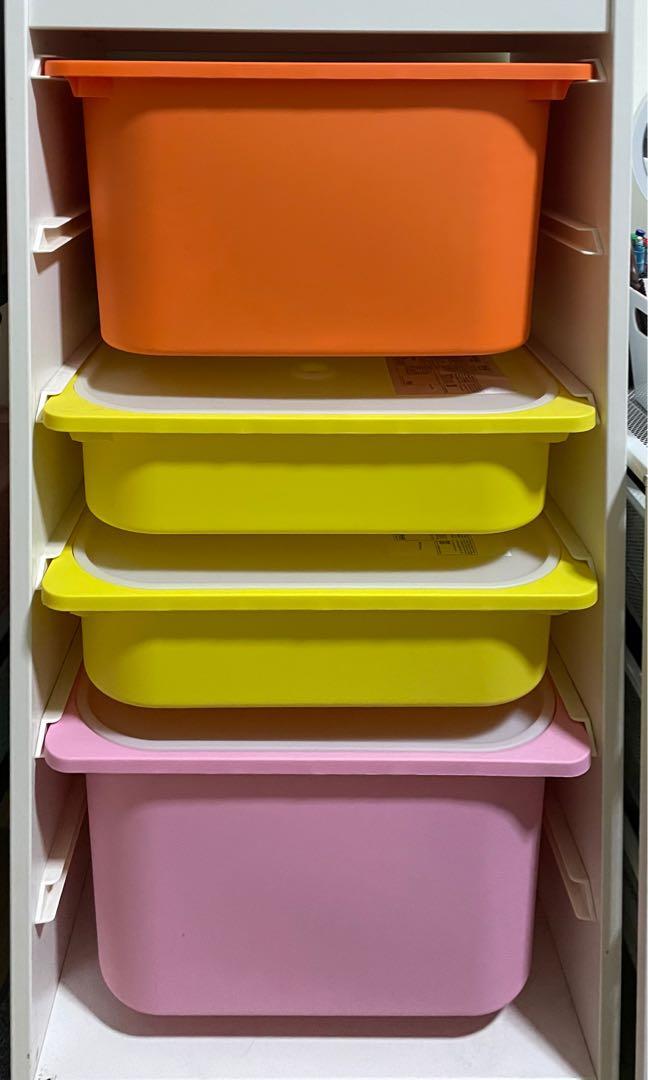 IKEA TROFAST Storage combinations with 4 boxes, Furniture & Home Living