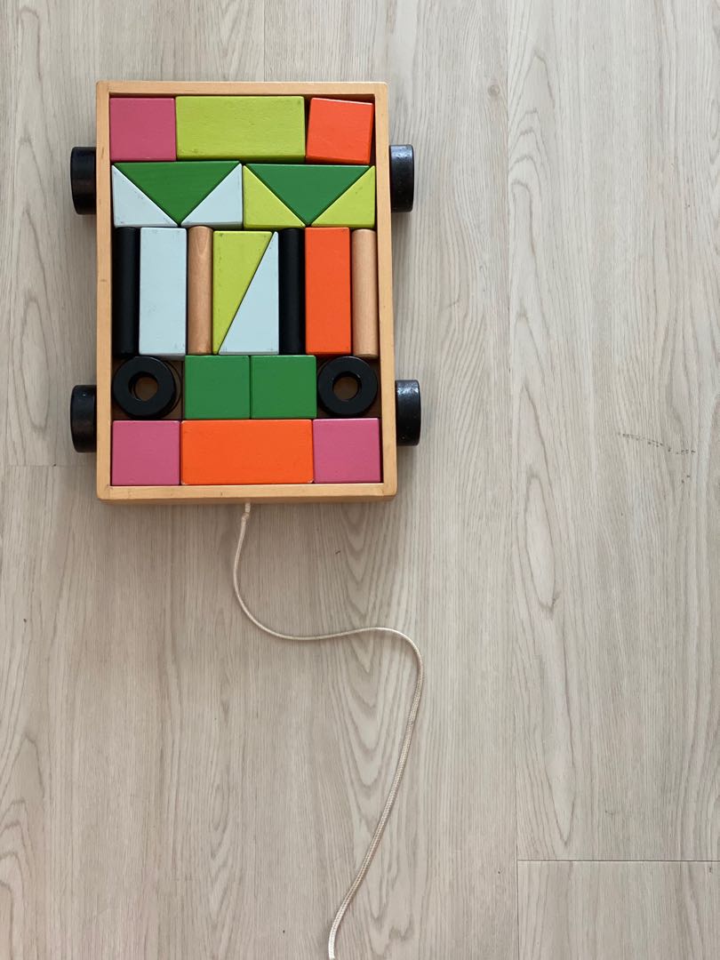 IKEA Wooden Blocks, Bayi & Anak, Mainan & Baby Walker di Carousell