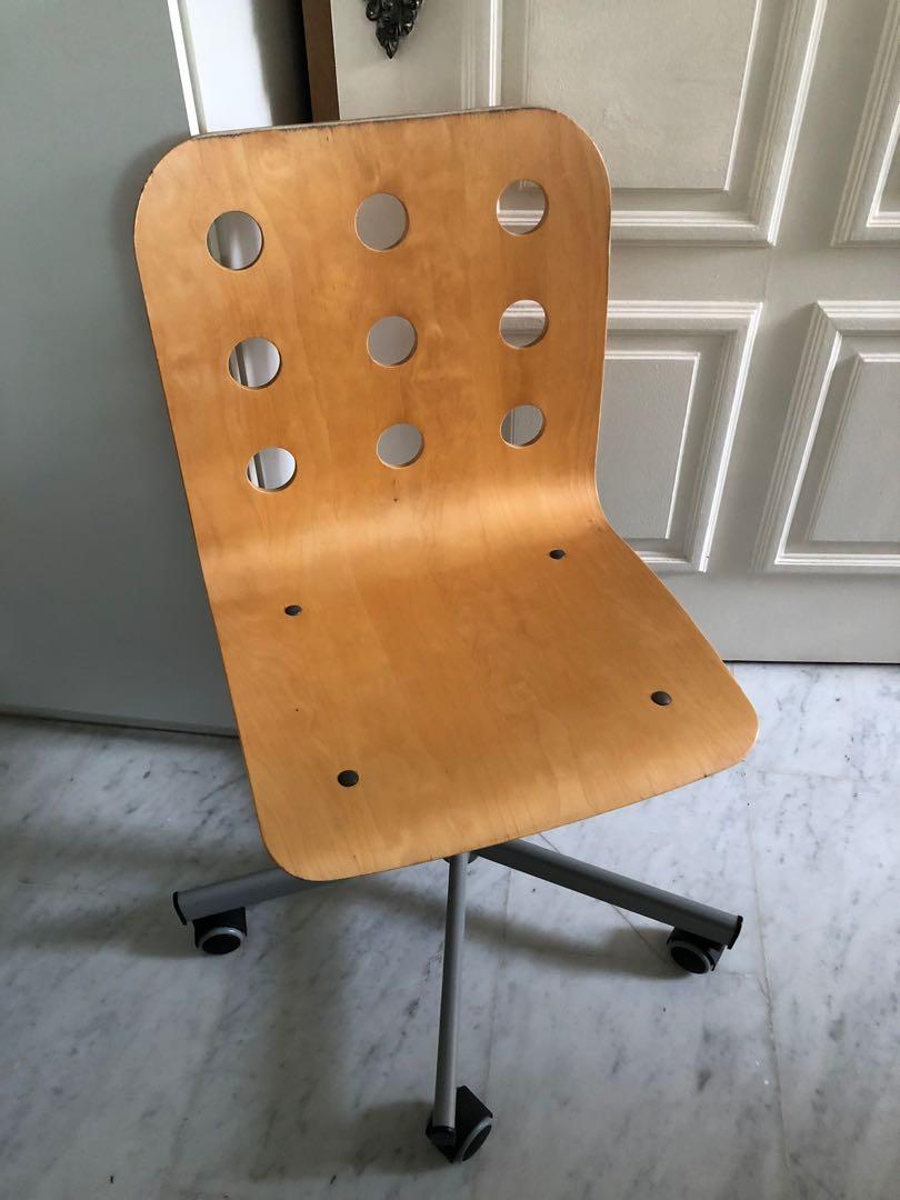 Ikea wooden store office chair
