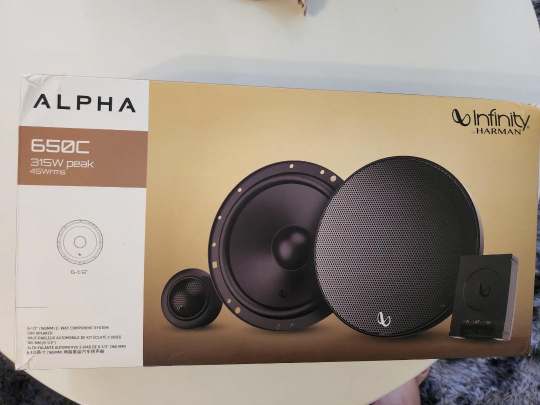 Infinity Alpha 650C Component Car Speaker, Auto Accessories on Carousell