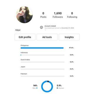instagram account with filpino followers