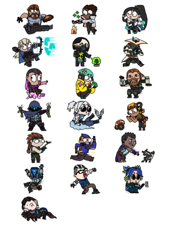 Valorant Stickers Etsy Cartoon Stickers Anime Charact vrogue.co