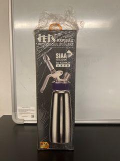 ITIS, Cream Whipper, Fully Stainless Steel with Silicone Ring, 0.5L