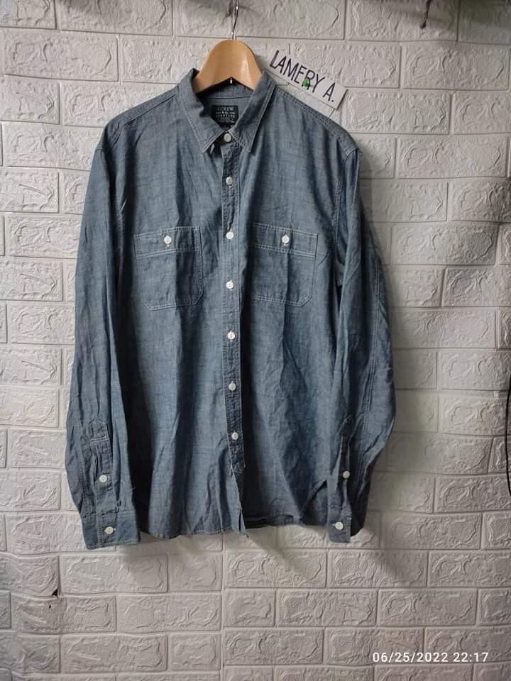 J crew SELVEDGE denim long sleeve, Men 