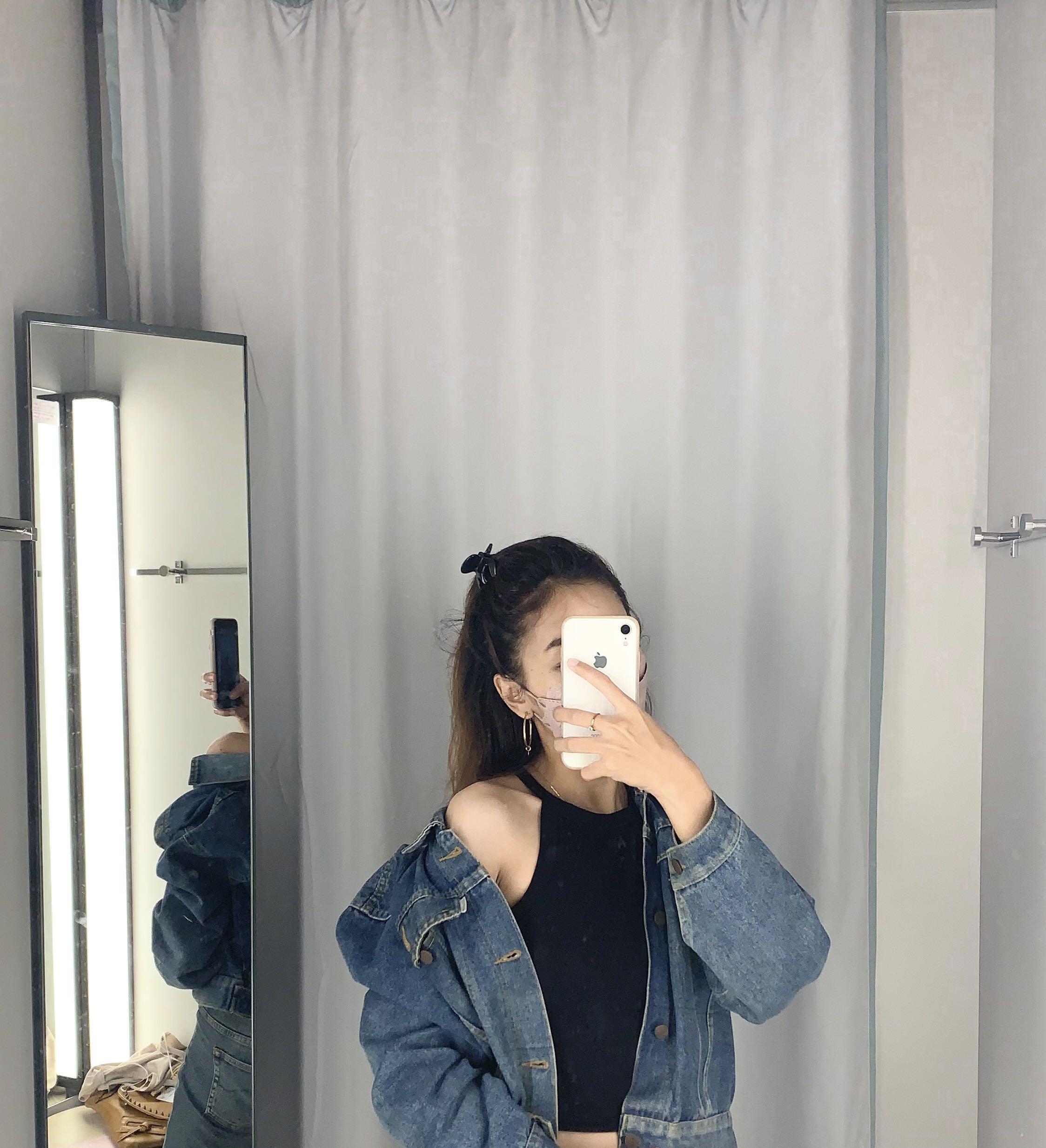 jaket jeans denim original Dipon Fesyen Wanita Pakaian Wanita Baju Luaran di Carousell