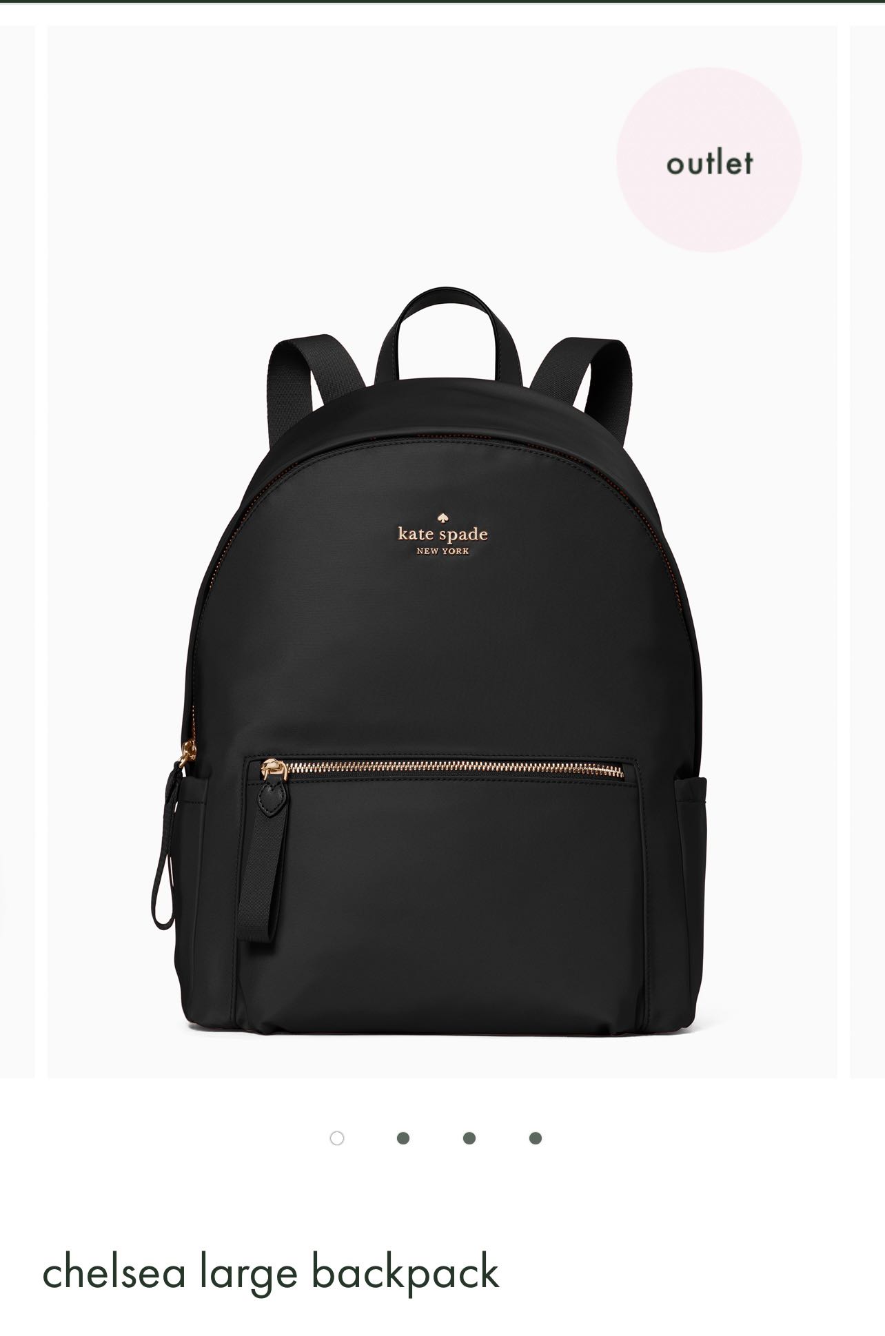 Kate spade sales black backpack outlet