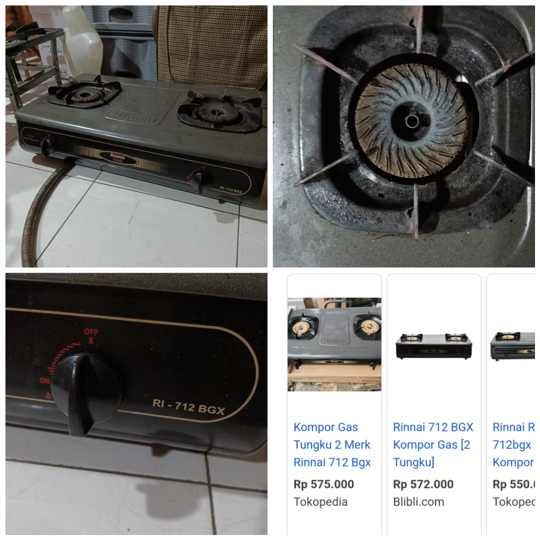 Kompor Gas Rinnai Tipe Ri 712 Bgx Kitchen Appliances Di Carousell